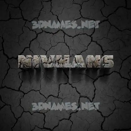 nivhans in Cracked Stone style - 3D name wallpaper nivhans in Cracked Stone style - 3D name wallpaper