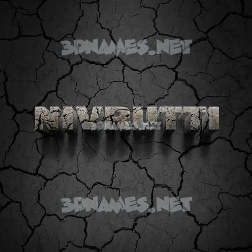 nivrutti in Cracked Stone style - 3D name wallpaper nivrutti in Cracked Stone style - 3D name wallpaper