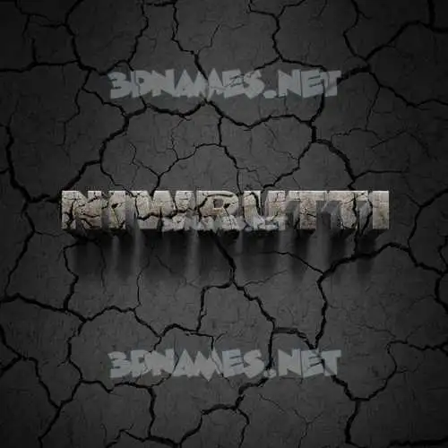 niwrutti in Cracked Stone style - 3D name wallpaper niwrutti in Cracked Stone style - 3D name wallpaper