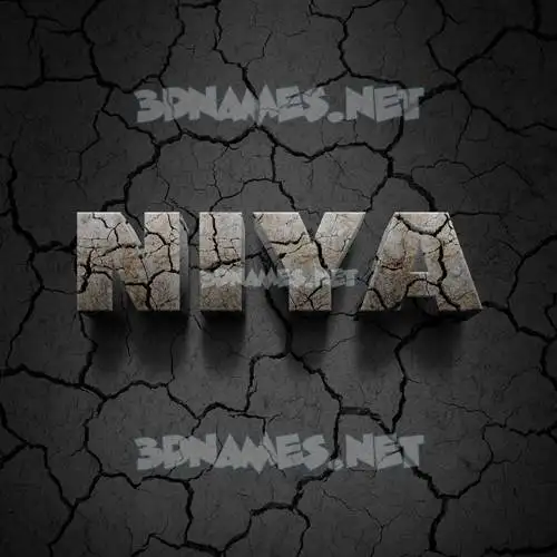 niya in Cracked Stone style - 3D name wallpaper niya in Cracked Stone style - 3D name wallpaper