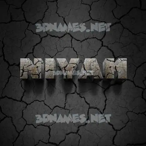 niyah in Cracked Stone style - 3D name wallpaper niyah in Cracked Stone style - 3D name wallpaper