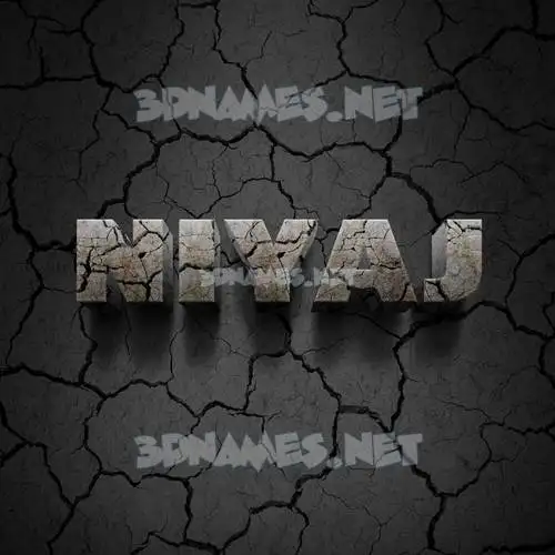 niyaj in Cracked Stone style - 3D name wallpaper niyaj in Cracked Stone style - 3D name wallpaper