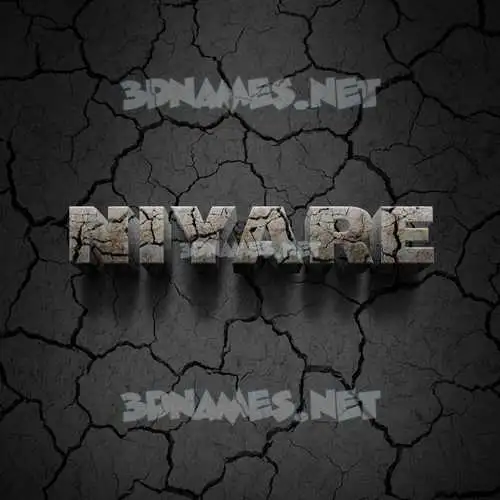 niyare in Cracked Stone style - 3D name wallpaper niyare in Cracked Stone style - 3D name wallpaper