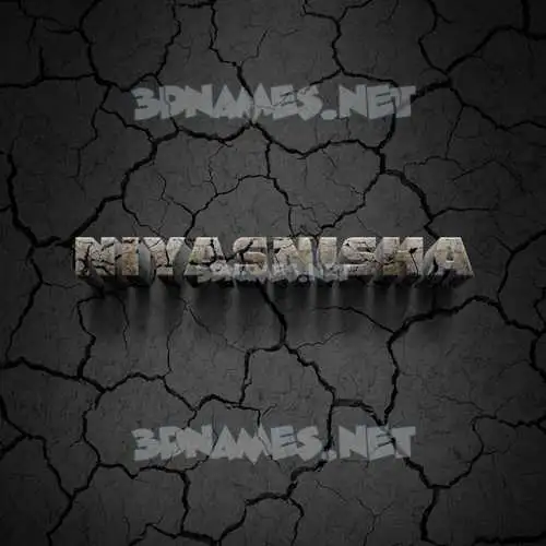 niyasnisha in Cracked Stone style - 3D name wallpaper niyasnisha in Cracked Stone style - 3D name wallpaper