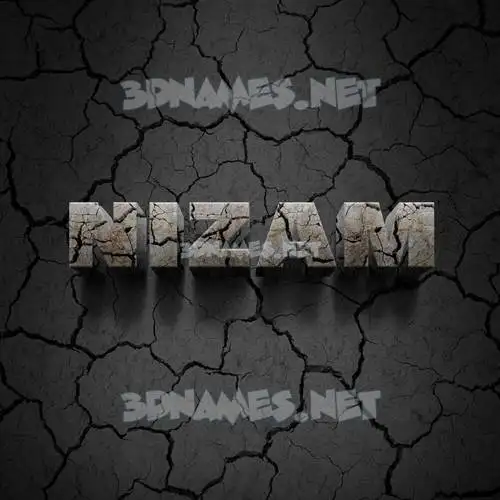 nizam in Cracked Stone style - 3D name wallpaper nizam in Cracked Stone style - 3D name wallpaper