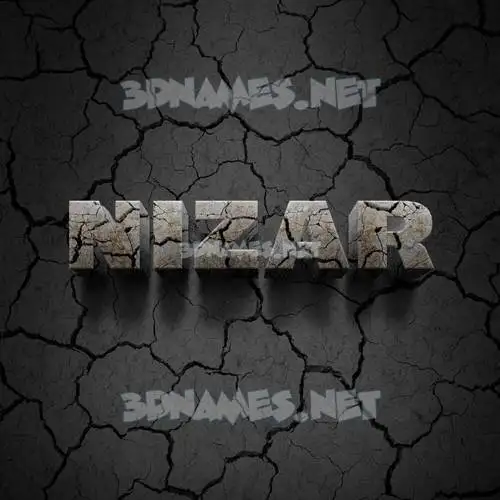 nizar in Cracked Stone style - 3D name wallpaper nizar in Cracked Stone style - 3D name wallpaper