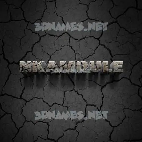 nkambule in Cracked Stone style - 3D name wallpaper nkambule in Cracked Stone style - 3D name wallpaper