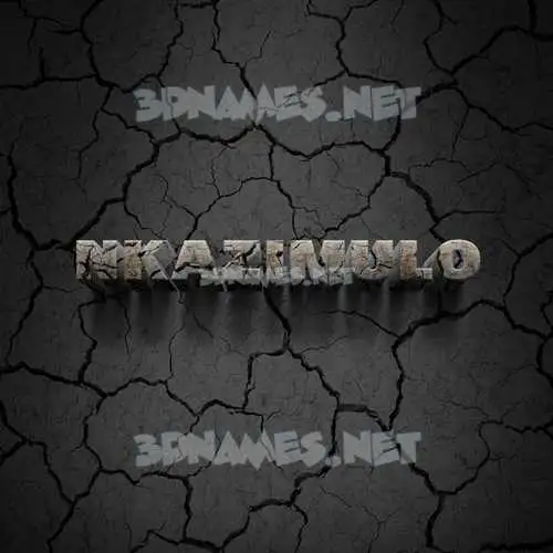 nkazimulo in Cracked Stone style - 3D name wallpaper nkazimulo in Cracked Stone style - 3D name wallpaper