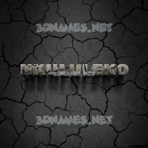 nkululeko in Cracked Stone style - 3D name wallpaper nkululeko in Cracked Stone style - 3D name wallpaper