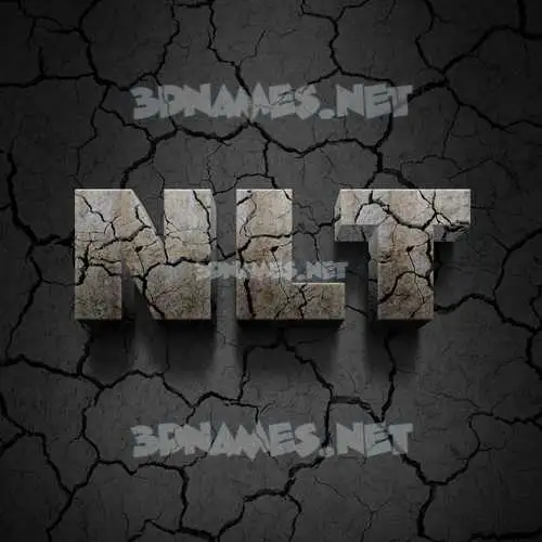 nlt in Cracked Stone style - 3D name wallpaper nlt in Cracked Stone style - 3D name wallpaper