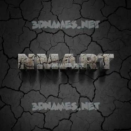 nmart in Cracked Stone style - 3D name wallpaper nmart in Cracked Stone style - 3D name wallpaper