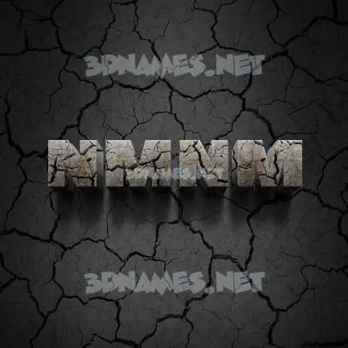 nmnm in Cracked Stone style - 3D name wallpaper nmnm in Cracked Stone style - 3D name wallpaper