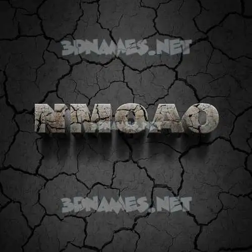 nmoao in Cracked Stone style - 3D name wallpaper nmoao in Cracked Stone style - 3D name wallpaper
