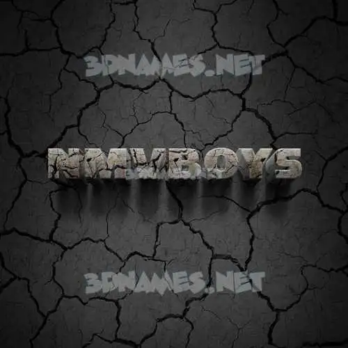 nmvboys in Cracked Stone style - 3D name wallpaper nmvboys in Cracked Stone style - 3D name wallpaper