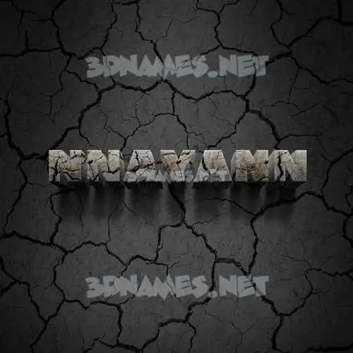 nnayann in Cracked Stone style - 3D name wallpaper