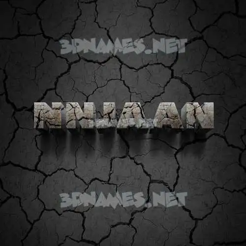 nnjaan in Cracked Stone style - 3D name wallpaper nnjaan in Cracked Stone style - 3D name wallpaper