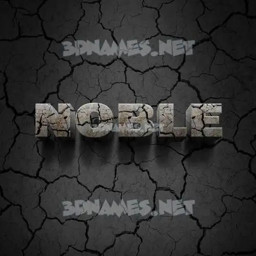 noble in Cracked Stone style - 3D name wallpaper noble in Cracked Stone style - 3D name wallpaper