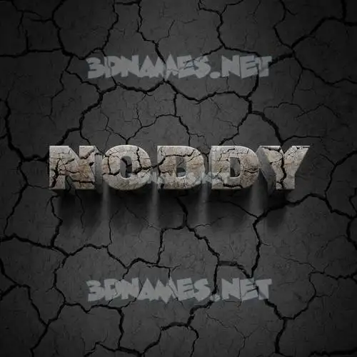noddy in Cracked Stone style - 3D name wallpaper noddy in Cracked Stone style - 3D name wallpaper