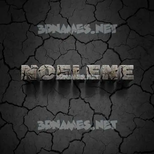 noelene in Cracked Stone style - 3D name wallpaper