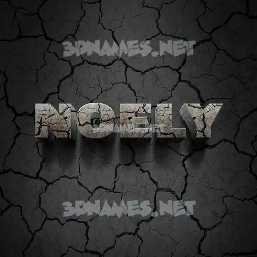 noely in Cracked Stone style - 3D name wallpaper noely in Cracked Stone style - 3D name wallpaper