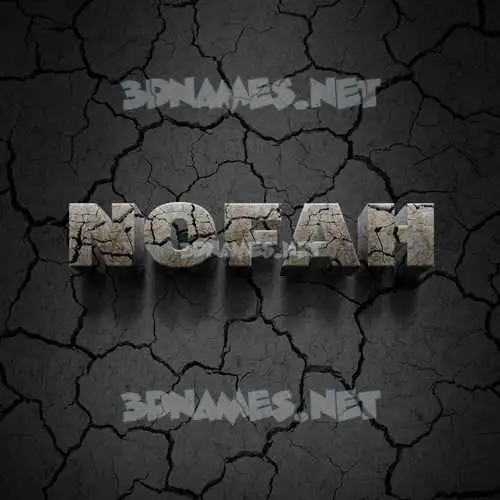 nofah in Cracked Stone style - 3D name wallpaper nofah in Cracked Stone style - 3D name wallpaper