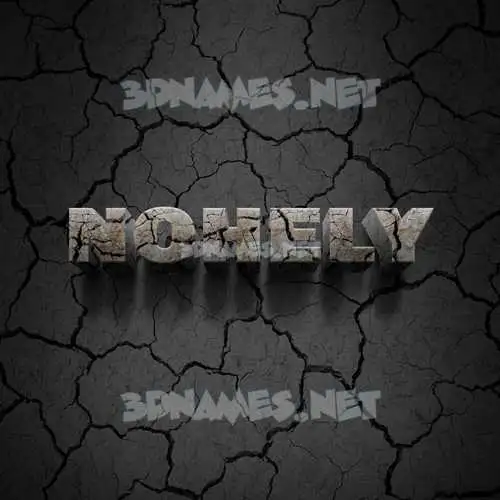 nohely in Cracked Stone style - 3D name wallpaper