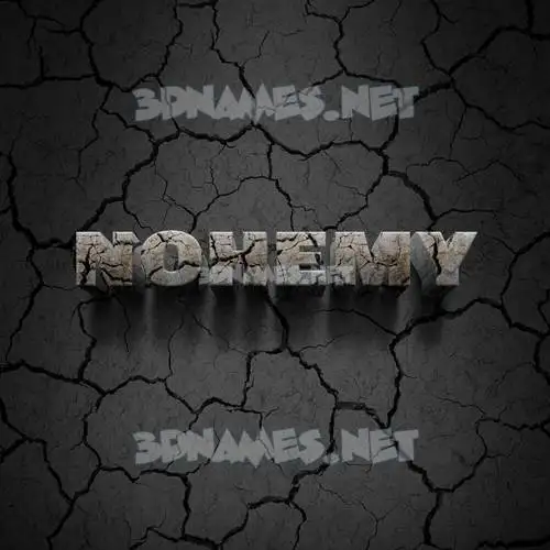 nohemy in Cracked Stone style - 3D name wallpaper nohemy in Cracked Stone style - 3D name wallpaper