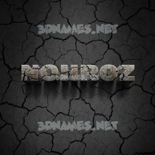 nohroz in Cracked Stone style - 3D name wallpaper nohroz in Cracked Stone style - 3D name wallpaper