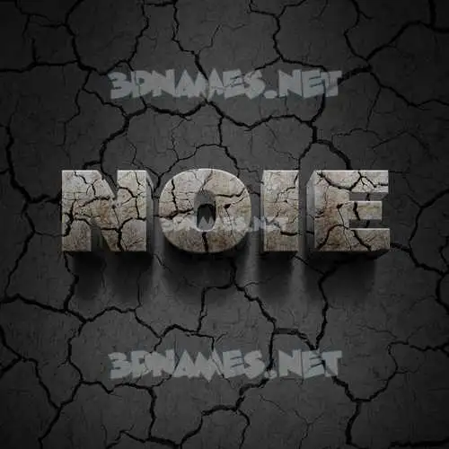 noie in Cracked Stone style - 3D name wallpaper noie in Cracked Stone style - 3D name wallpaper