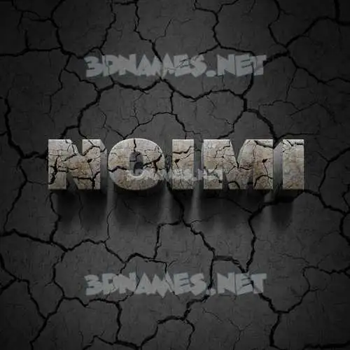 noimi in Cracked Stone style - 3D name wallpaper noimi in Cracked Stone style - 3D name wallpaper