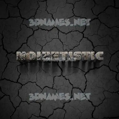 noizetistic in Cracked Stone style - 3D name wallpaper noizetistic in Cracked Stone style - 3D name wallpaper