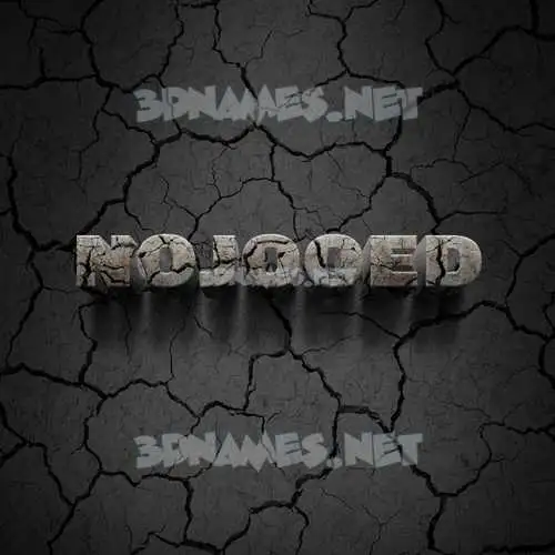 nojooed in Cracked Stone style - 3D name wallpaper