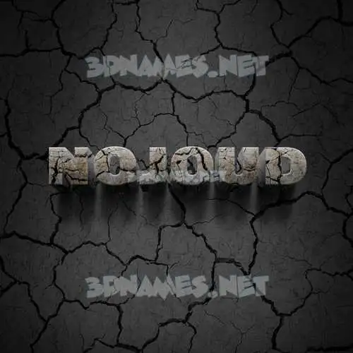 nojoud in Cracked Stone style - 3D name wallpaper