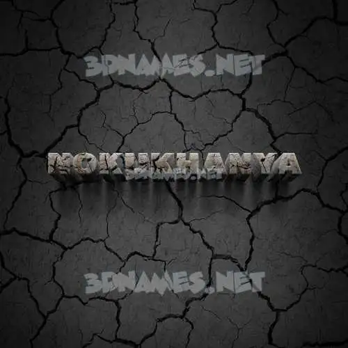 nokukhanya in Cracked Stone style - 3D name wallpaper nokukhanya in Cracked Stone style - 3D name wallpaper