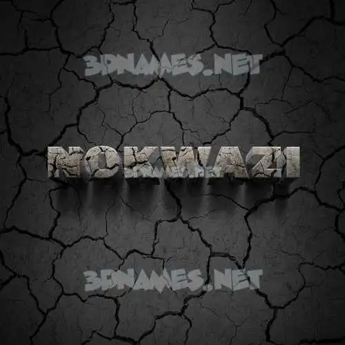 nokwazi in Cracked Stone style - 3D name wallpaper nokwazi in Cracked Stone style - 3D name wallpaper