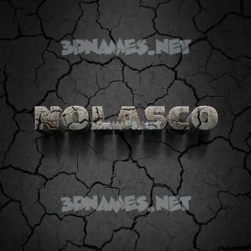 nolasco in Cracked Stone style - 3D name wallpaper nolasco in Cracked Stone style - 3D name wallpaper