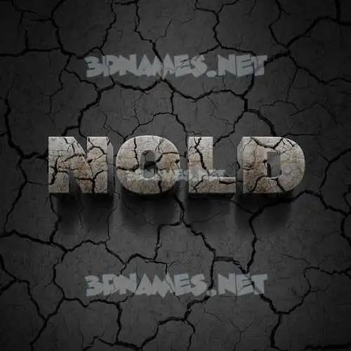 nold in Cracked Stone style - 3D name wallpaper nold in Cracked Stone style - 3D name wallpaper