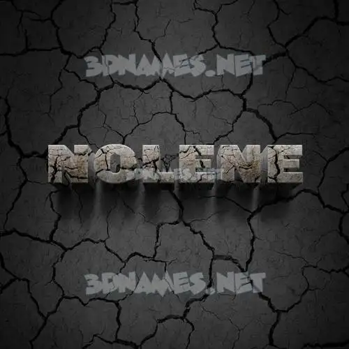 nolene in Cracked Stone style - 3D name wallpaper nolene in Cracked Stone style - 3D name wallpaper