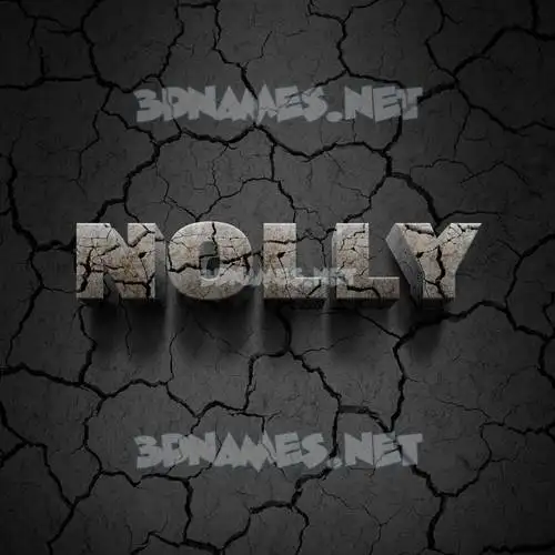 nolly in Cracked Stone style - 3D name wallpaper nolly in Cracked Stone style - 3D name wallpaper