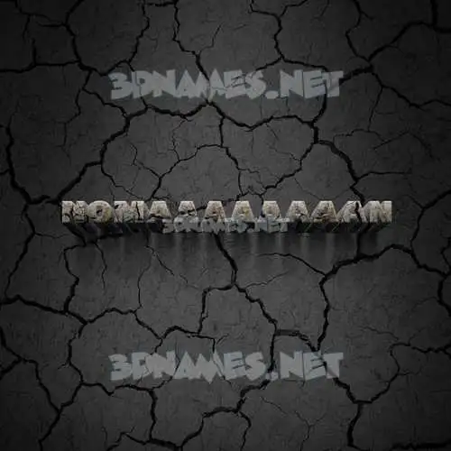nomaaaaaaaan in Cracked Stone style - 3D name wallpaper nomaaaaaaaan in Cracked Stone style - 3D name wallpaper