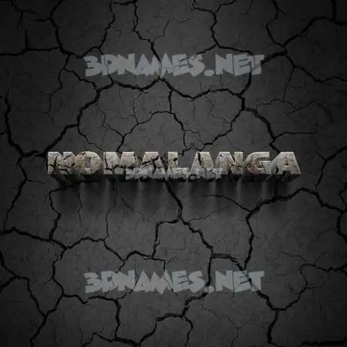 nomalanga in Cracked Stone style - 3D name wallpaper nomalanga in Cracked Stone style - 3D name wallpaper