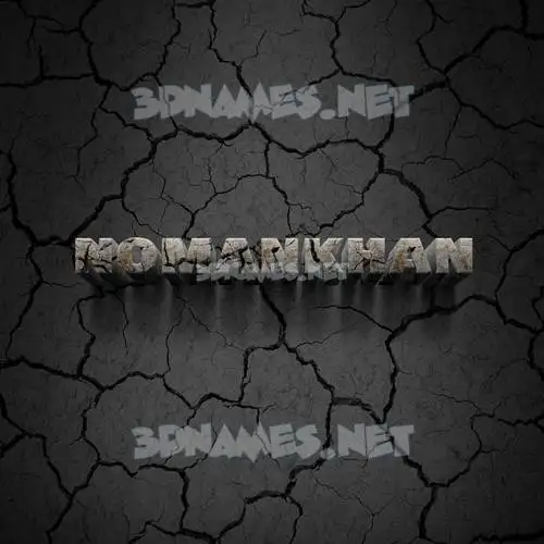 nomankhan in Cracked Stone style - 3D name wallpaper nomankhan in Cracked Stone style - 3D name wallpaper