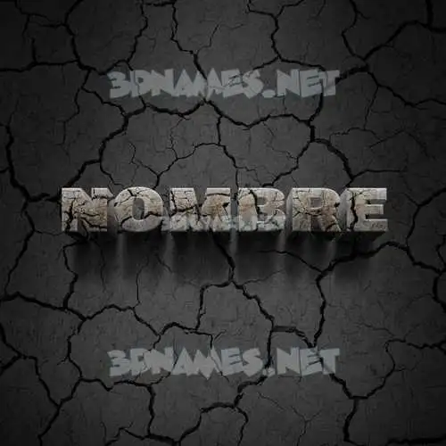 nombre in Cracked Stone style - 3D name wallpaper nombre in Cracked Stone style - 3D name wallpaper