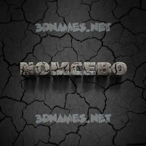 nomcebo in Cracked Stone style - 3D name wallpaper nomcebo in Cracked Stone style - 3D name wallpaper