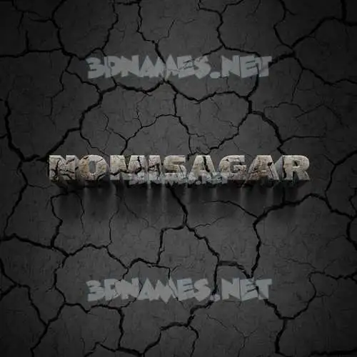 nomisagar in Cracked Stone style - 3D name wallpaper nomisagar in Cracked Stone style - 3D name wallpaper