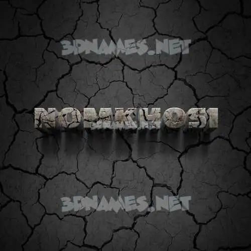 nomkhosi in Cracked Stone style - 3D name wallpaper nomkhosi in Cracked Stone style - 3D name wallpaper