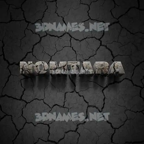 nomtara in Cracked Stone style - 3D name wallpaper nomtara in Cracked Stone style - 3D name wallpaper