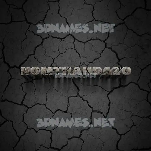 nomthandazo in Cracked Stone style - 3D name wallpaper nomthandazo in Cracked Stone style - 3D name wallpaper