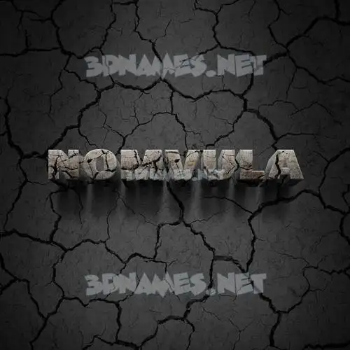 nomvula in Cracked Stone style - 3D name wallpaper nomvula in Cracked Stone style - 3D name wallpaper