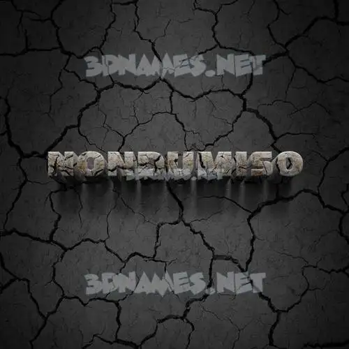 nondumiso in Cracked Stone style - 3D name wallpaper nondumiso in Cracked Stone style - 3D name wallpaper